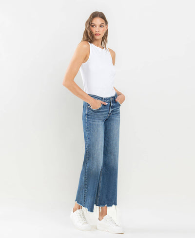 Vervet Styling Cropped Wide Leg Jeans