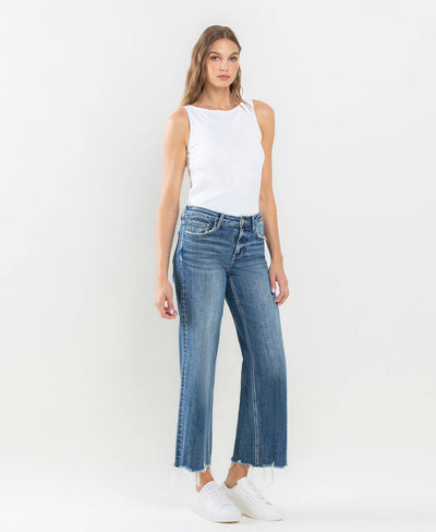 Vervet Styling Cropped Wide Leg Jeans