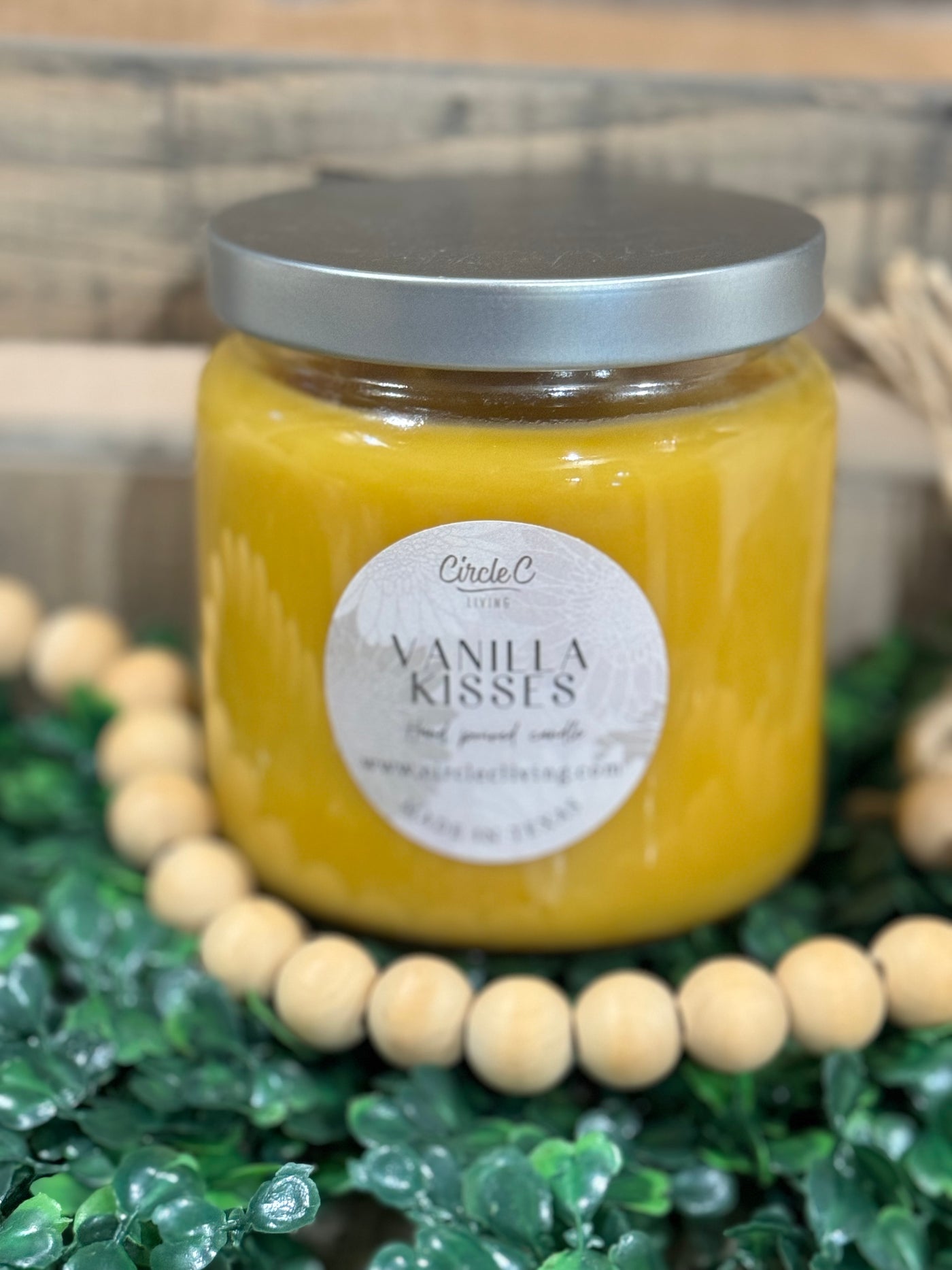 Circle C Candle, Vanilla Kisses