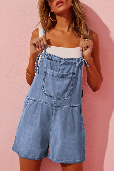 All In the Details Denim Romper