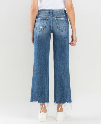 Vervet Styling Cropped Wide Leg Jeans