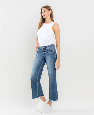 Vervet Styling Cropped Wide Leg Jeans