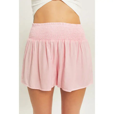 Comfy All the Way Shorts- pink