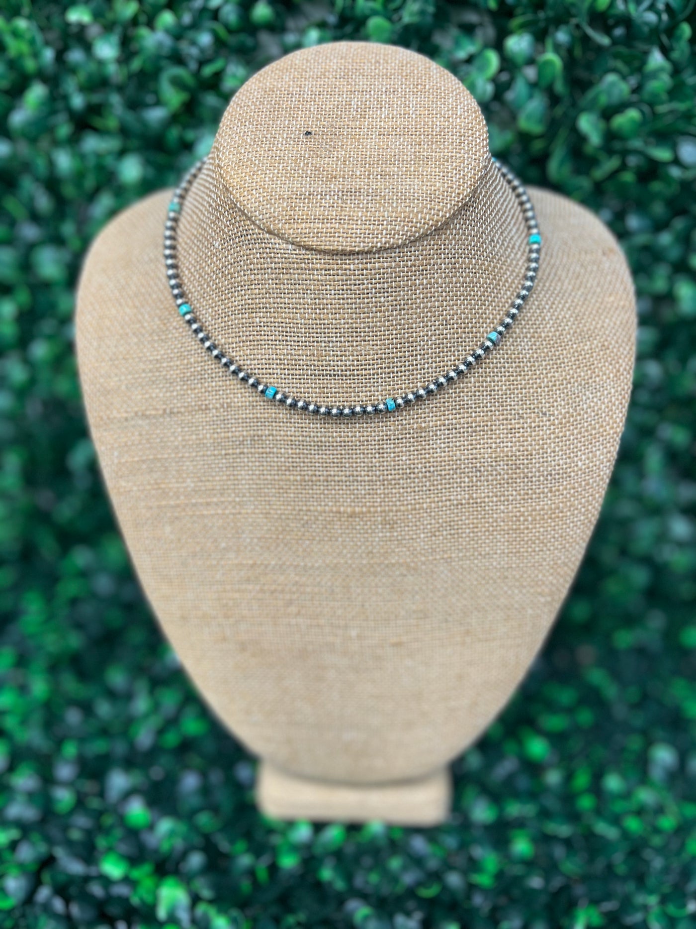 Authentic 4mm Navajo and Turquoise Choker