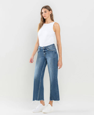 Vervet Styling Cropped Wide Leg Jeans