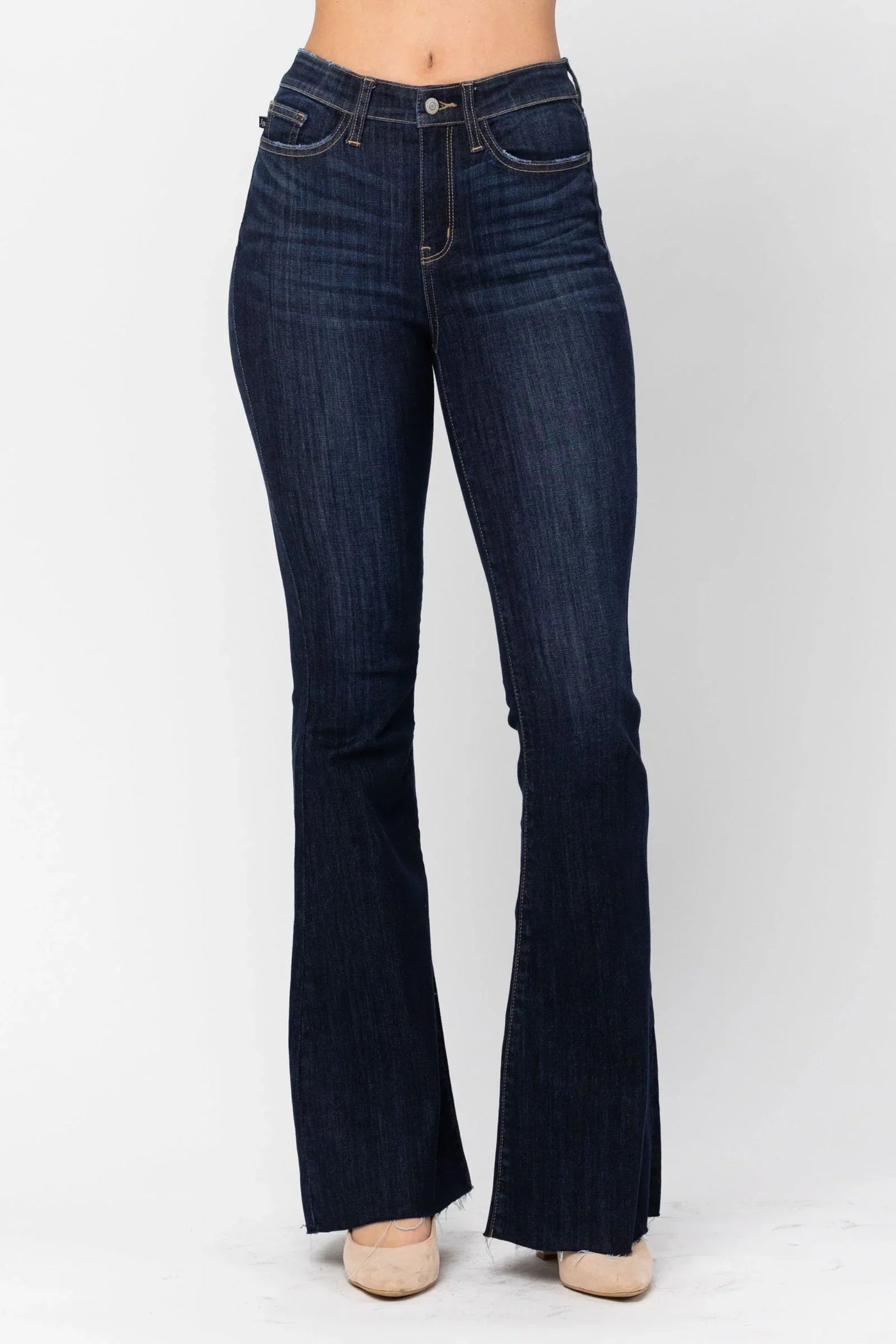 Judy Blue Curie Classic Flare Jeans- plus
