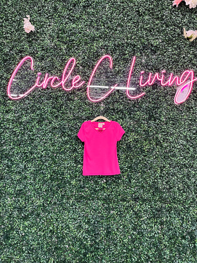 Girls' Coming In Hot Pink Tee