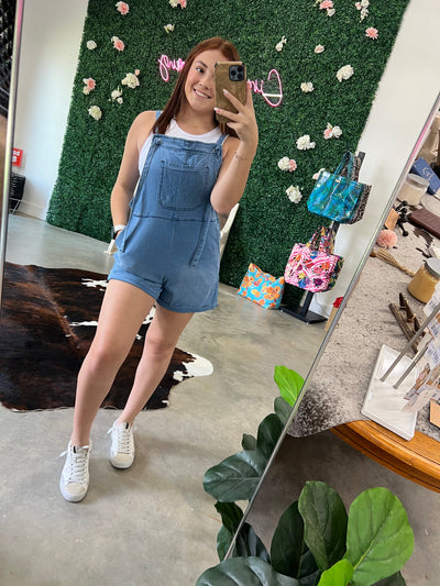 All In the Details Denim Romper