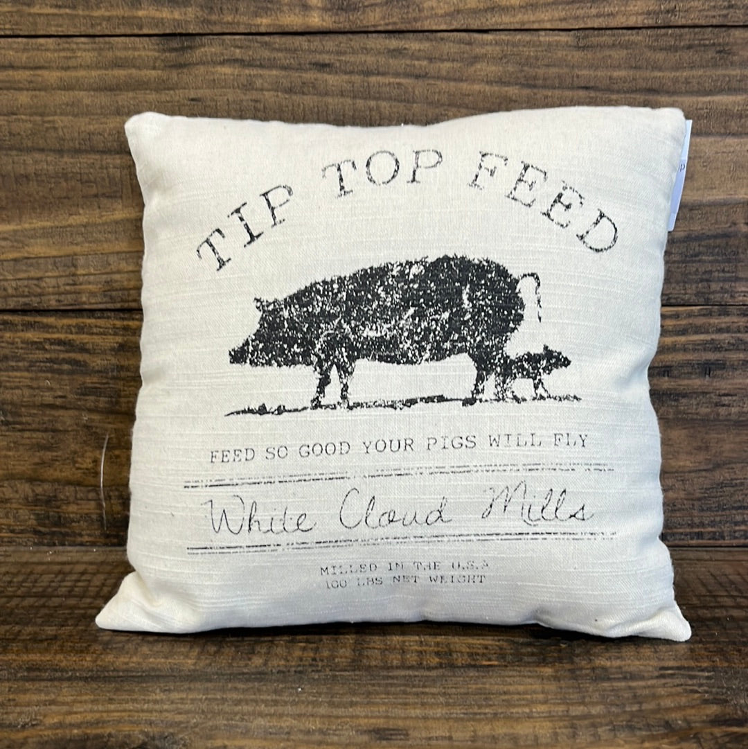Tiptop Feed Farmhouse Pillow