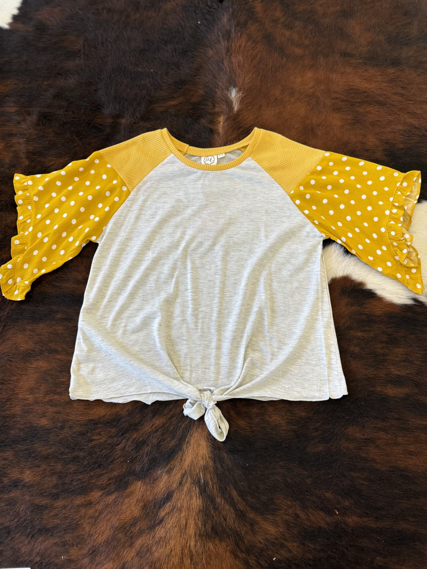 Girls' Harper's Hoot 3/4 Sleeve Top