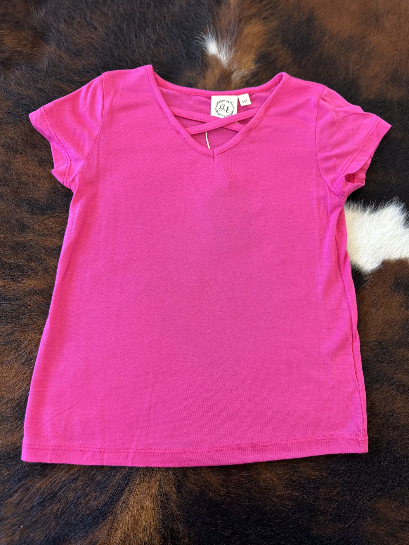 Girls' Coming In Hot Pink Tee