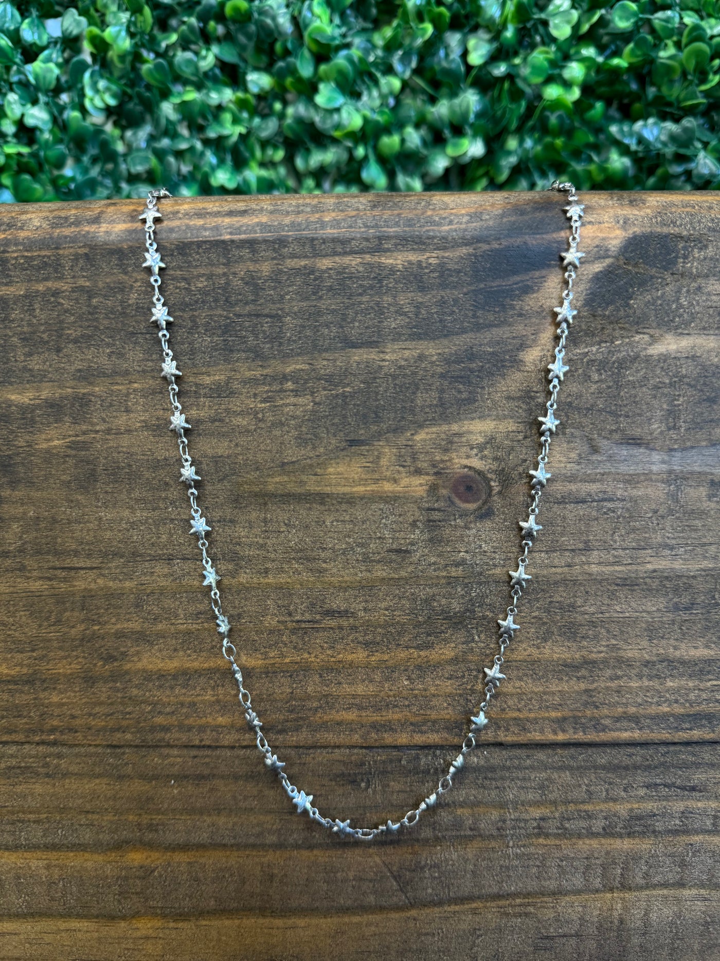 Star Link Necklace- silver & gold