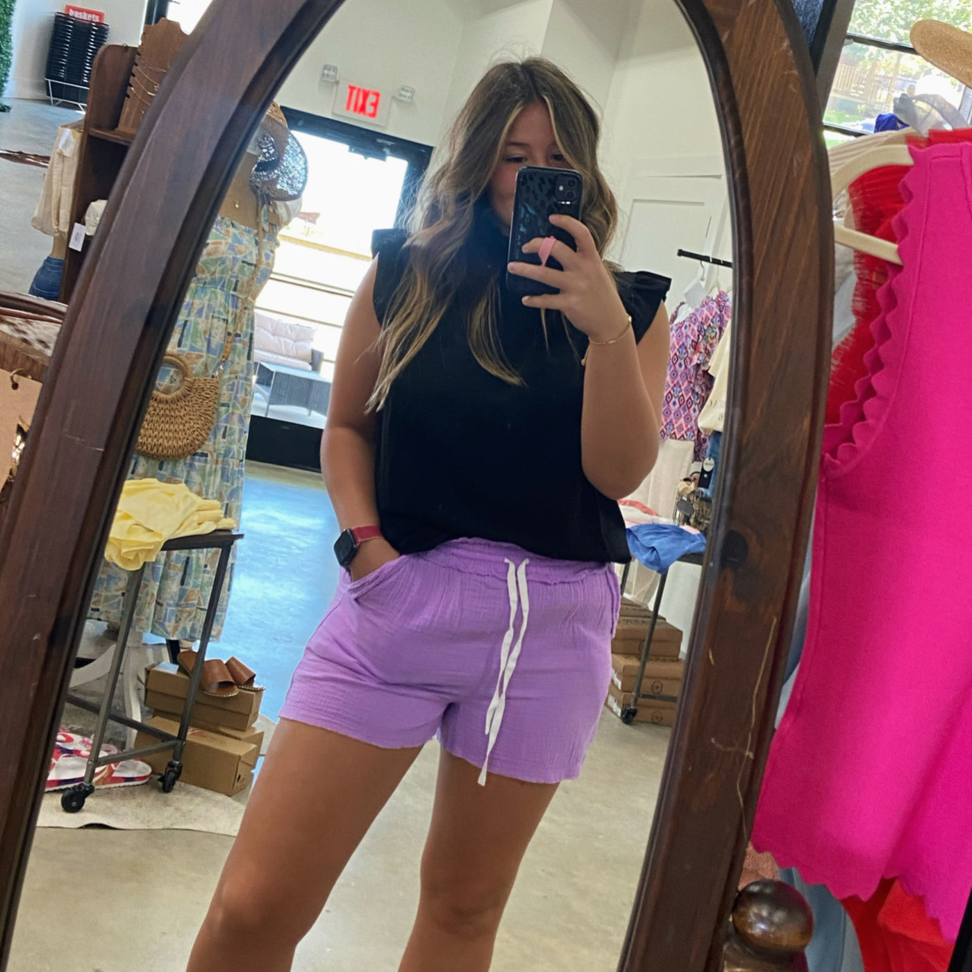 Lavender Love Gauze Shorts