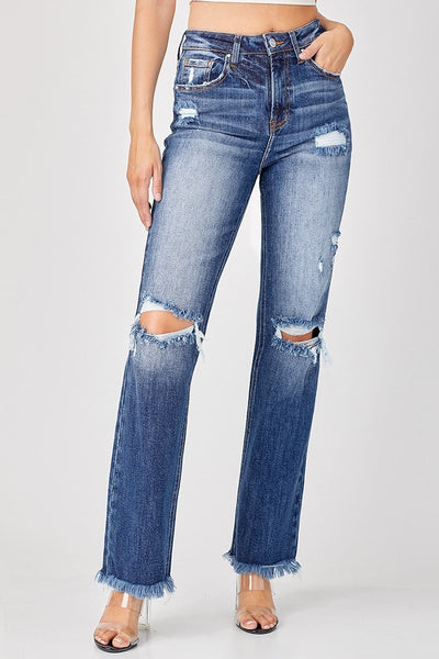 Risen Ripped Knee Jeans