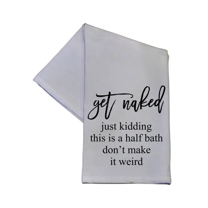 Get Naked-just kidding Cup Towel
