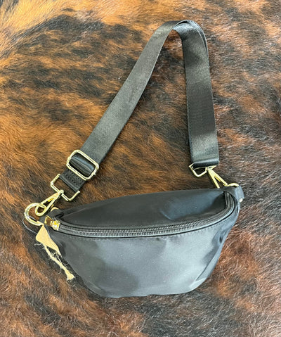 Nylon Black Bum Bag