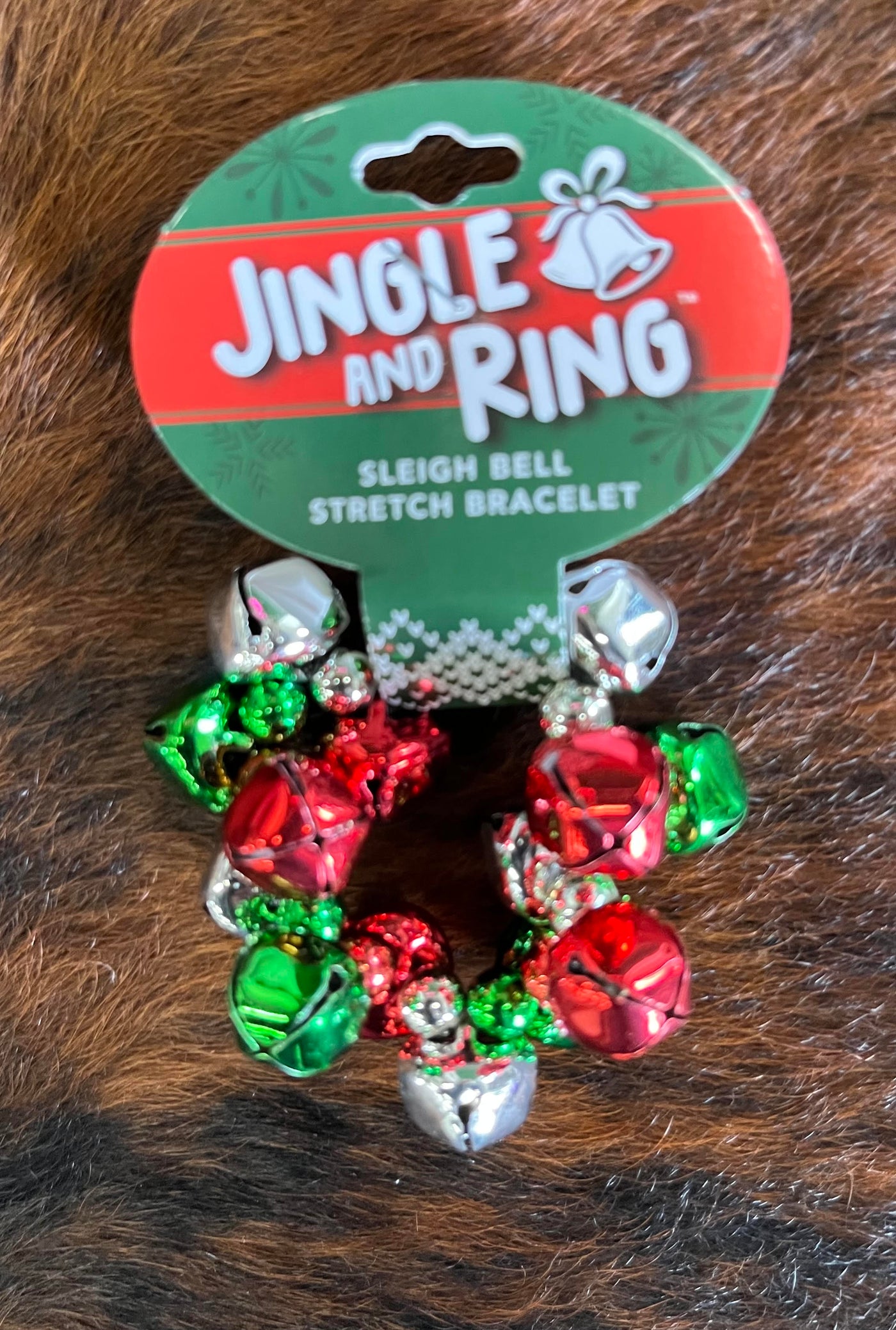 Jingle and Ring Sleigh Bell Stretch Bracelet