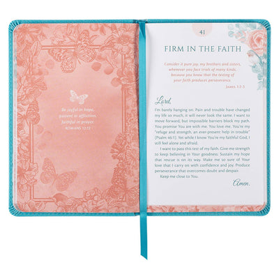 101 Prayers for Women Turquoise Faux Leather Gift Book
