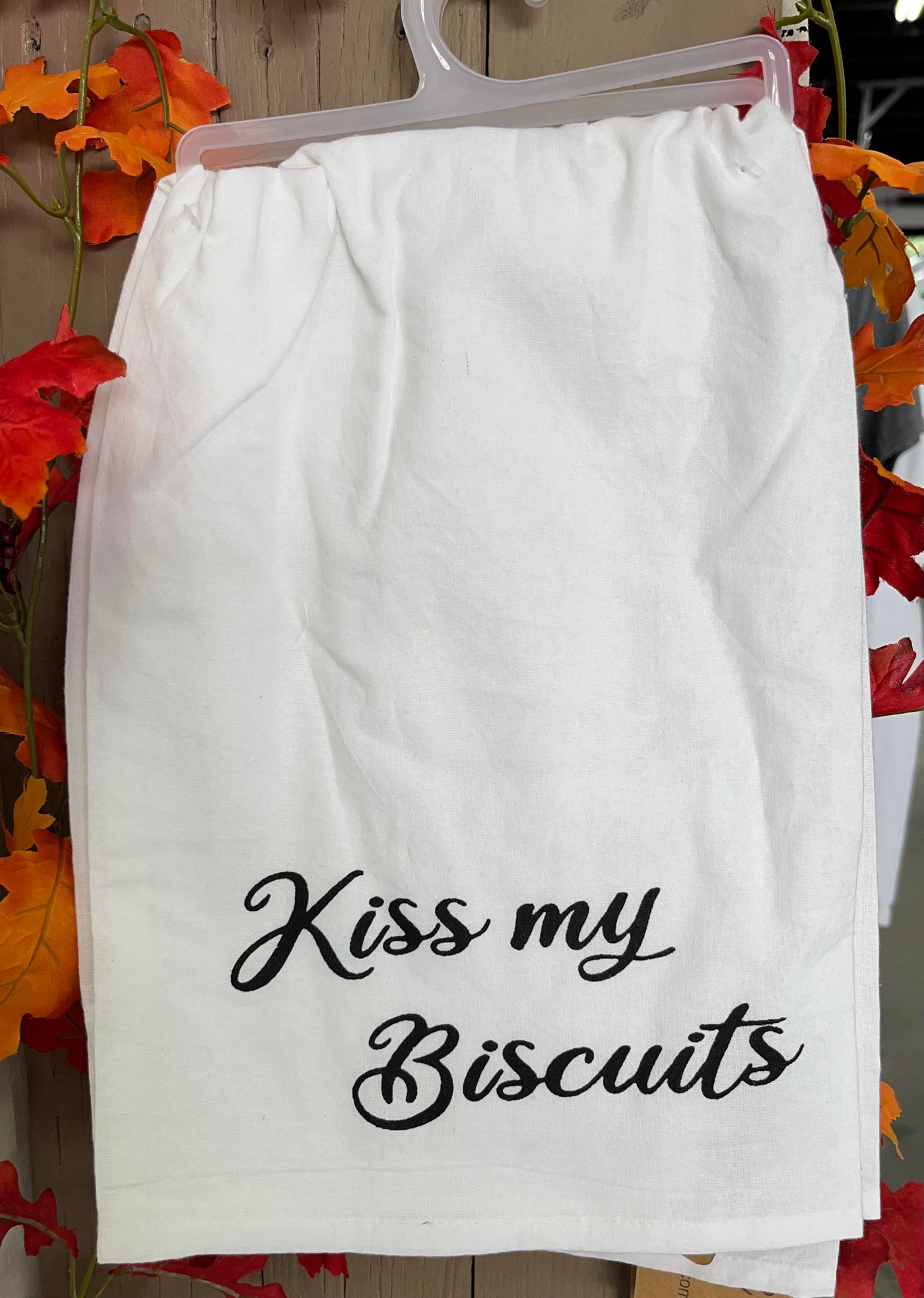 Kiss My Biscuits Cup Towel