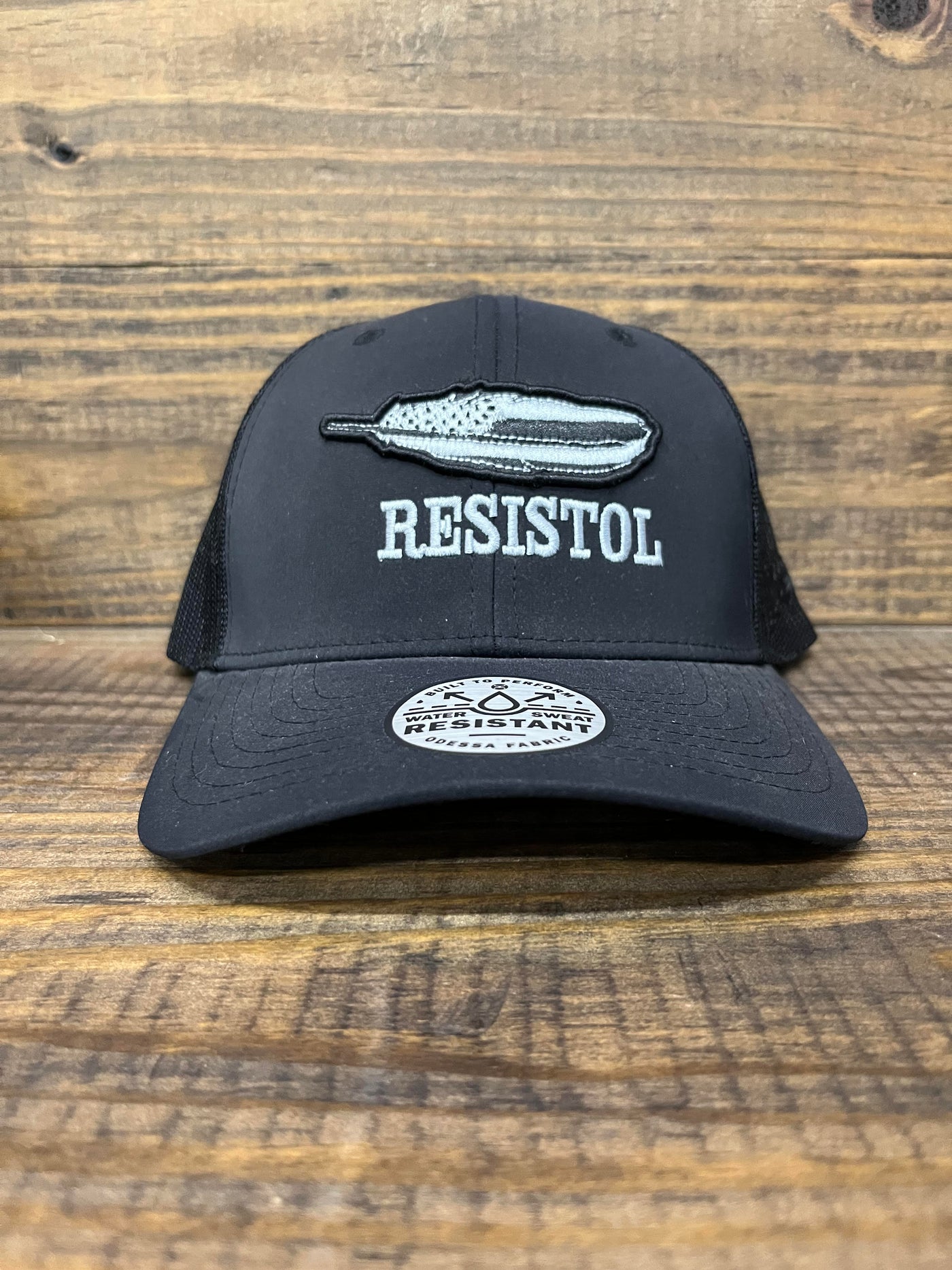 Resistol Black Feather Hat