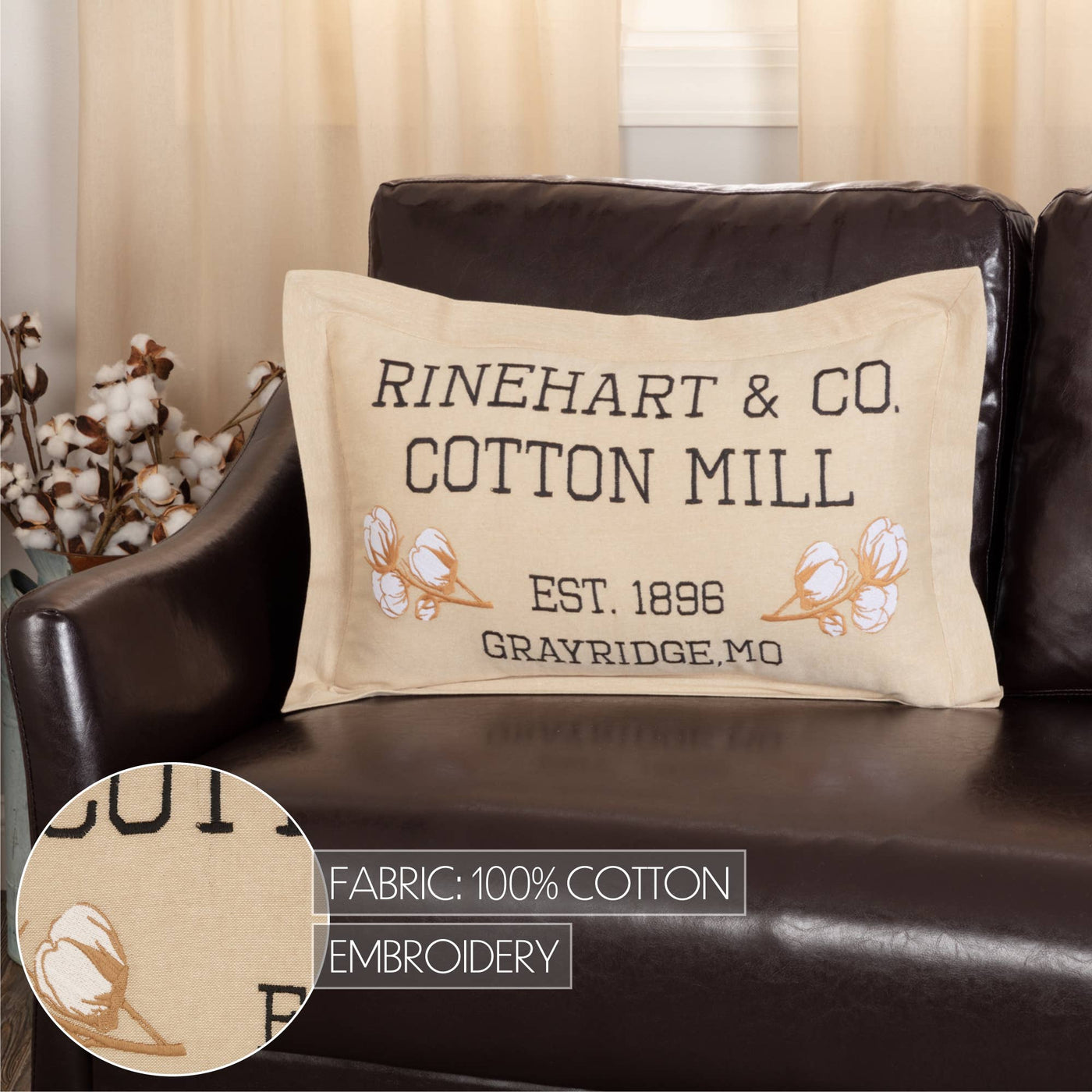 Cotton Mill Co. Pillow