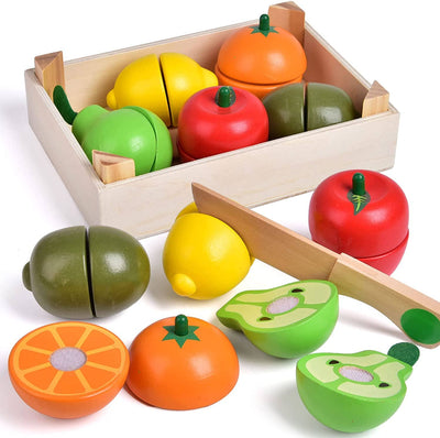 Wooden Play Food Fruit Set